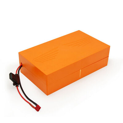 15Ah 48V Orange 18650 Lithium Ion Battery Pack Built-in BMS Red Anderson Plug Rechargeable Li-ion Battery for Electric Scooter, RoHS Compliant Made in China