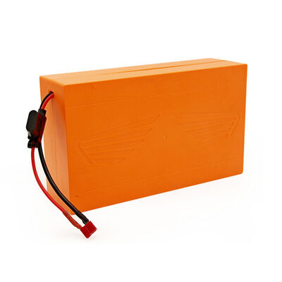 15Ah 48V Orange 18650 Lithium Ion Battery Pack Built-in BMS Red Anderson Plug Rechargeable Li-ion Battery for Electric Scooter, RoHS Compliant Made in China
