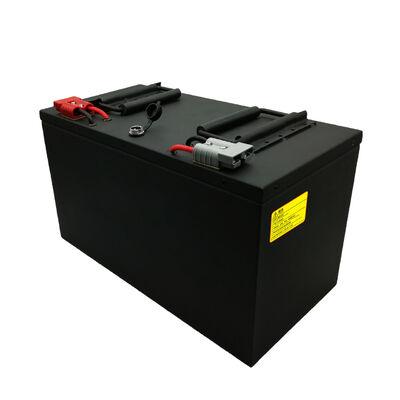 80Ah 48V LiFePO4 Lithium Battery Pack with Dual Separate Red & Gray Anderson Connectors & Double Top Carry Handles for Industrial Cleaning Machines, MSDS China Manufacturer