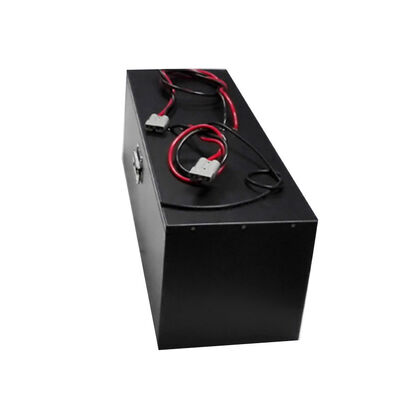 48V 100Ah LiFePO4 Lithium Battery Pack with Side Recessed Carry Handle & Dual Separate Anderson Connectors for Warehouse Automation Equipment, UN38.3 Certified