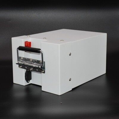 35Ah 48V Vertical White Plastic Enclosure LiFePO4 Lithium Iron Phosphate Battery Pack, Foldable Metal Carry Handle Red Anderson for E-Tricycle Golf Cart, UN38.3 Certified