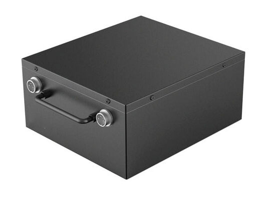20Ah 48VLiFePO4 Lithium Battery Pack with Recessed Top Handle, Side Built-in Carry Handle & Dual Aviation Connector Ports for Mini Solar Storage, UN38.3 Certified