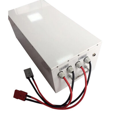 48V 20Ah LiFePO4 Lithium Battery Pack with Dual Anderson Connectors & Waterproof Cable Glands for Warehouse Automated Equipment, IEC62133 China Manufacturer