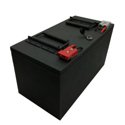 60V 100Ah LiFePO4 Lithium Battery Pack，Industrial Lithium Iron Phosphate Battery with Dual Anderson Connectors & Built-in Smart BMS for Electric Forklift, RoHS Compliant Made in China