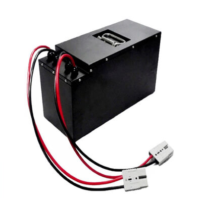60Ah 48V Lithium Iron Phosphate Battery，LiFePO4 Rechargeable Battery Pack with Anderson Connector & BMS System for Electric Pallet Jack, UN38.3 Certified, Made in China