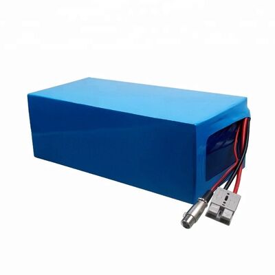67Ah 48V 18650 Lithium Ion Battery Pack Dual Output DC Charging Jack + White 2P Male Connector for Outdoor Power Equipment, CE China Manufacturer