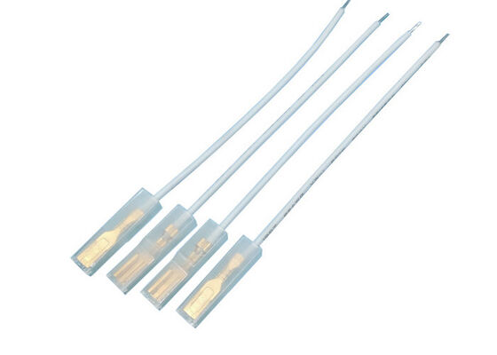 Bulk Order Pre Crimped 4.8mm Female Quick Disconnect Spade Terminal Wire with Transparent PVC Protective Sleeve for Electrical Equipment, Wire Harness Factory Direct