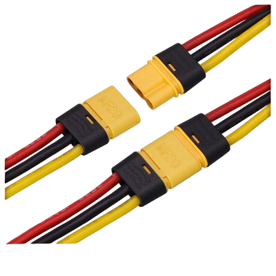 Low MOQ Custom Cable Assembly | MR30-M/F Male-Female Model Airplane Cable Bionic Robotic Arm Industrial-Grade Connection 18AWG Silicone Wire Harness | Made in China