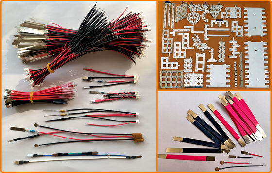 OEM PH2.0 XH2.54 Connector Wire Harness, Red Black Cable with Round & Rectangular Metal Tabs for Battery Pack Connection, Large Scale OEM Battery Wire Harness