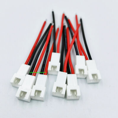 Mass Production 2 Pin Single‑End Terminal Wire Harness, Custom PH2.0 XH2.54 Male Connector Cable Red Black Tinned Wire for RC Toy, Chinese Manufacturer Cable Assembly