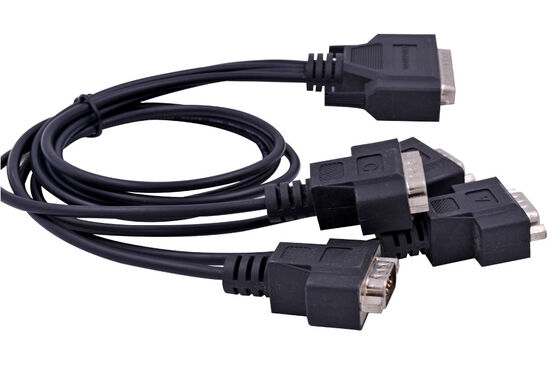 High Quality Male to Male 4-in-1 DB 9 to DB 44 D-sub  OEM Cable Connector Assembly Manufacturer