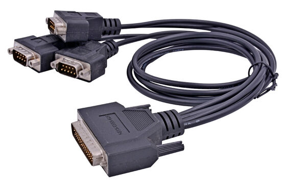 High Quality Male to Male 4-in-1 DB 9 to DB 44 D-sub  OEM Cable Connector Assembly Manufacturer