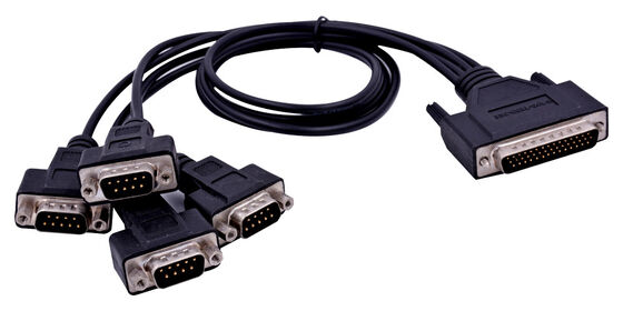 High Quality Male to Male 4-in-1 DB 9 to DB 44 D-sub  OEM Cable Connector Assembly Manufacturer