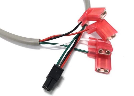 6.35/250 Female Flag Terminal To Molex 43025 4P 3.0mm Pitch Cable Harness