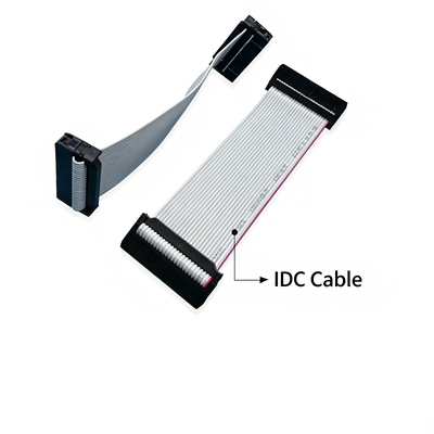 Custom Automotive Wire Harness | 2.54mm Pitch IDC Grey Ribbon Cable Assembly for Industrial Control & FPV Drone | Chinese Manufacturer Wiring Harness