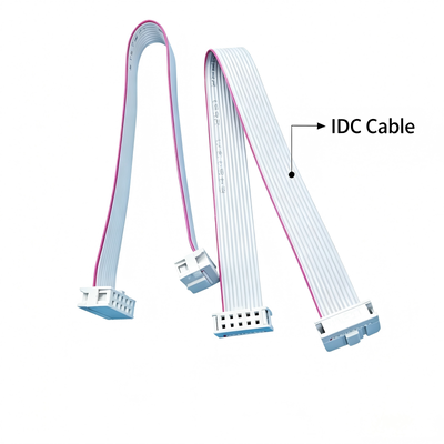 Custom Automotive Wire Harness | 2.54mm Pitch IDC Grey Ribbon Cable Assembly for Industrial Control & FPV Drone | Chinese Manufacturer Wiring Harness