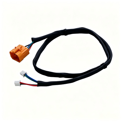 Custom Wire Harness | 9Pin Orange EV Plug to Dual PH2.0 Signal Wire Harness for Electric Two-Wheel Vehicles | Terminal Cable China Factory