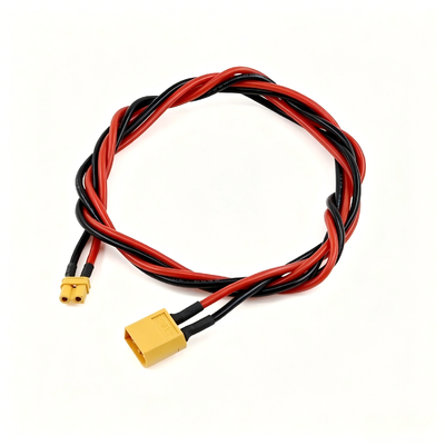 Precision Terminal Wire Assembly | High Current XT30 Male to XT60 Female Conversion Cable Assembly for RC Drone | Custom Length | China Wiring Harness Factory