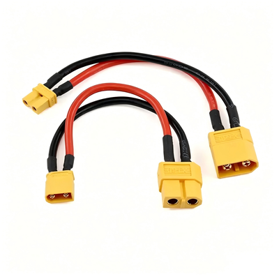 Precision Terminal Wire Assembly | High Current XT30 Male to XT60 Female Conversion Cable Assembly for RC Drone | Custom Length | China Wiring Harness Factory