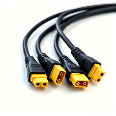 Custom Wire Harness Manufacturer | XT60 Male to DC 5521 Barrel Plug Conversion Cable Assembly for Portable Air Pumps | China Wiring Harness Factory