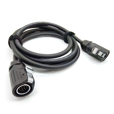 Flexible Custom Wire Harness | 24AWG Multi-Core Shielded Circular Aviation Plug Cable Assembly for Outdoor Monitoring Devices | China Manufacturing Factory