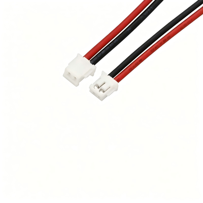 Custom Wiring Harness | Custom UL1007 Figure 8 2Pin Male Plug to XH2.54 2P Terminal Power Conversion Wire Harness for Portable Monitoring Device | China OEM Manufacturer