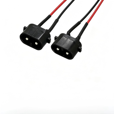 Custom Wiring Harness | Custom UL1007 Figure 8 2Pin Male Plug to XH2.54 2P Terminal Power Conversion Wire Harness for Portable Monitoring Device | China OEM Manufacturer