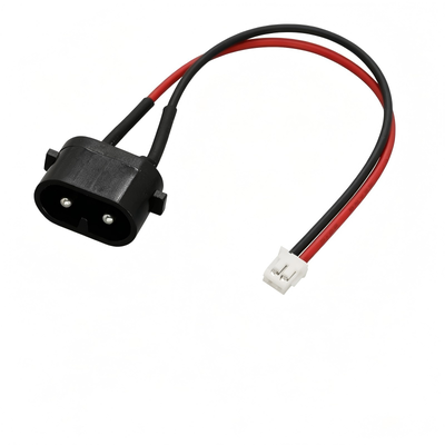 Custom Wiring Harness | Custom UL1007 Figure 8 2Pin Male Plug to XH2.54 2P Terminal Power Conversion Wire Harness for Portable Monitoring Device | China OEM Manufacturer