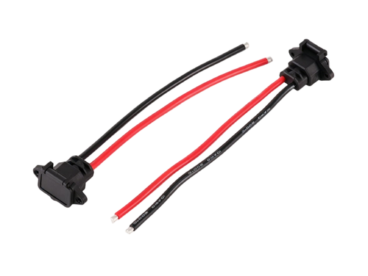 Flexible Custom Wire Harness | Dual End Flange Mount IEC C8 Figure 8 Female Socket Wiring Harness for Electric Scooter | Made in China Factory