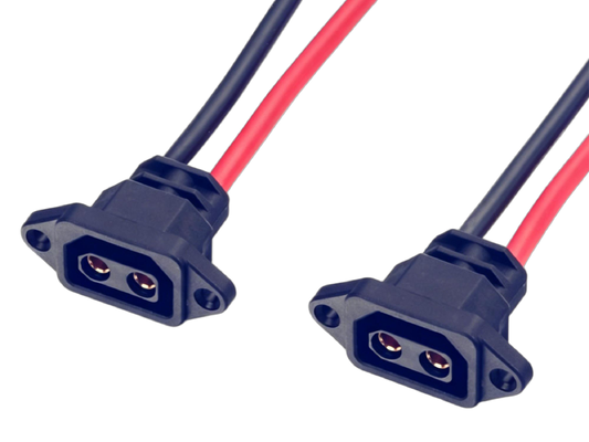 Flexible Custom Wire Harness | Dual End Flange Mount IEC C8 Figure 8 Female Socket Wiring Harness for Electric Scooter | Made in China Factory