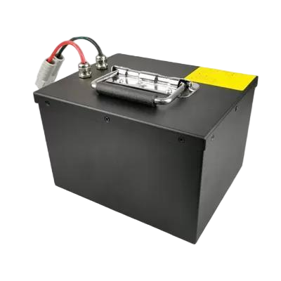 24V 50Ah LiFePO4 Lithium Battery Pack Metal Steel Box Built-in BMS with Portable Handle Anderson Connector for Electric Tricycle，CE  China Manufacturer