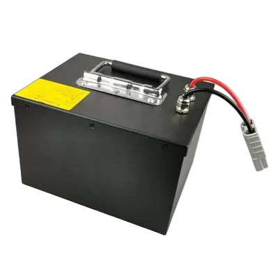 24V 50Ah LiFePO4 Lithium Battery Pack Metal Steel Box Built-in BMS with Portable Handle Anderson Connector for Electric Tricycle，CE  China Manufacturer