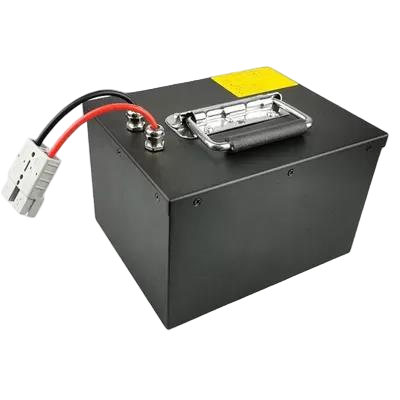 24V 50Ah LiFePO4 Lithium Battery Pack Metal Steel Box Built-in BMS with Portable Handle Anderson Connector for Electric Tricycle，CE  China Manufacturer