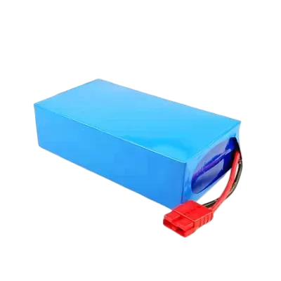 24V 30Ah Rectangular 18650 Lithium Ion Battery Pack Blue PVC Heat Shrink Built-in BMS Red Anderson Plug High Current Rechargeable Li-ion Battery for Sprayer，CE China Manufacturer