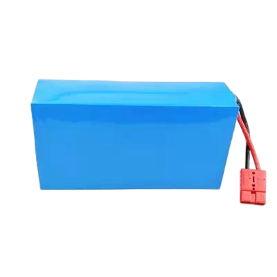 24V 30Ah Rectangular 18650 Lithium Ion Battery Pack Blue PVC Heat Shrink Built-in BMS Red Anderson Plug High Current Rechargeable Li-ion Battery for Sprayer，CE China Manufacturer