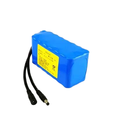 24V 8Ah 8650 Lithium Ion Battery Pack Blue PVC Heat Shrink DC Male Female Plug Built-in BMS Rechargeable Li-ion Battery for Portable Lighting , UN38.3 Certified