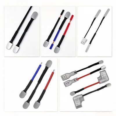 Custom Length UL1007 16WAG Pre-Soldered Nickel Tab Wire Harness, High Temperature Silicone Spot Weld Cable, Multiple Terminal Styles for 18650 Li-Polymer , China Wiring Harness Factory