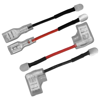 Custom Length UL1007 16WAG Pre-Soldered Nickel Tab Wire Harness, High Temperature Silicone Spot Weld Cable, Multiple Terminal Styles for 18650 Li-Polymer , China Wiring Harness Factory