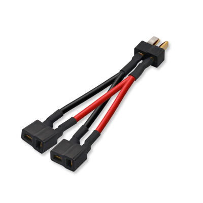 OEM Deans‑Style T‑Plug Y‑Splitter Cable Assembly, Male to 2‑Female T‑Connector Adapter Silicone Wire Harness for RC Drone, Big Order Wire Harness Factory