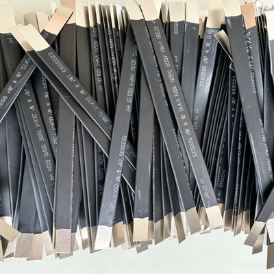 Bulk Order Battery Nickel Strip, OEM 0.12*6*130/160mm Battery Nickel Strip, Pre‑Sleeved 105/120mm Black Heat‑Shrink Tube with Bare Tab on Both Sides for Battery, Monthly Supply Battery Nickel Tab