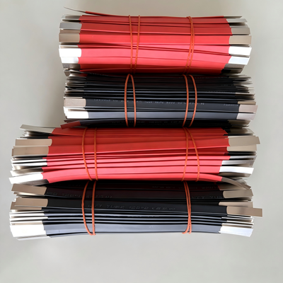 Bulk Order Battery Nickel Strip, OEM 0.12*6*130/160mm Battery Nickel Strip, Pre‑Sleeved 105/120mm Black Heat‑Shrink Tube with Bare Tab on Both Sides for Battery, Monthly Supply Battery Nickel Tab
