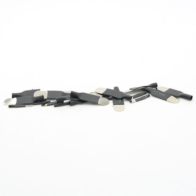OEM ODM Pre Insulated Nickel Battery Strip 0.12mm Thickness 4mm Width 40mm Length Heat Shrink Sleeve Included for Battery Welding, Bulk Order Nickel Plated Steel Strip Factory