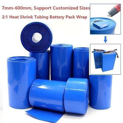Wholesale RoHS Compliant Battery Wrap PVC Heat Shrink Tubing Good Insulation for 18650 21700 26650 Battery Pack | Made in China Factory Direct