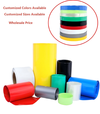 2:1 PVC Heat Shrink Tubing For 18650 21700 26650 AA Battery | UL94 V-0 Battery Pack Wrap & Insulation Sleeve, Multiple Colors, -40°C~+105°C, Factory Wholesale & OEM
