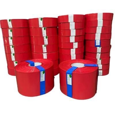 Factory Direct Sale | Red PVC Heat Shrink Wrap Tube for 18650 21700 26650 Lithium Battery, Custom Flat Width 5mm-600mm | Manufacturer Wholesale OEM Battery Accessories