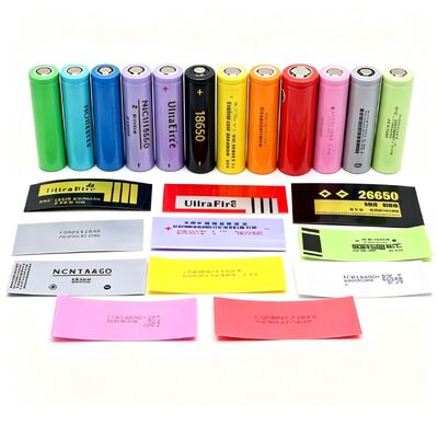 Pre-Cut PVC Heat Shrink Wraps For 18650/21700/32650/32700/AA/AAA Battery | High Quality PVC Heat Shrink Tubing For Battery Protection | Multiple Colors, White/ Black/ Clear/ Green/ Blue, -40°C~+105°C
