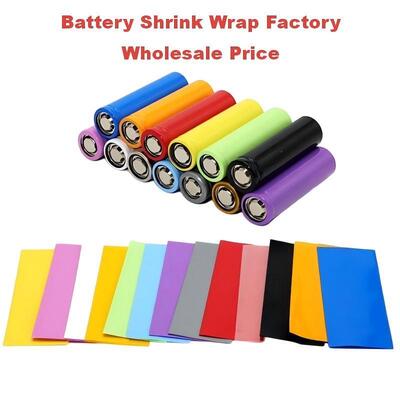 Global Manufacturing Pre-Cut PVC Heat Shrink Wraps | High Quality 18650/21700/32650/32700/AA/AAA Battery Battery Wraps | Multiple Colors, -40°C~+105°C, OEM Heat Shrinkage Factory