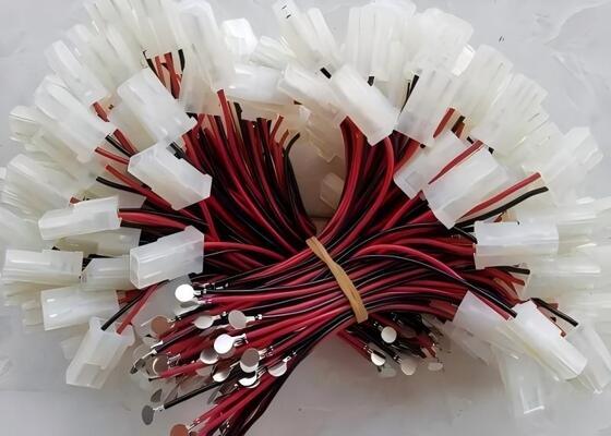 OEM ODM Molex/PH/XH 2P Nylon Connector Wire Harness with O Ring Terminals | Red-Black Power Cable for Industrial Battery Module | Chinese Manufacturer