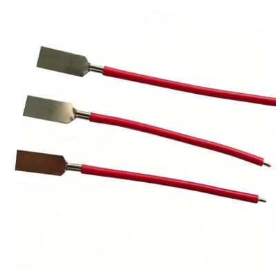 Custom Flat Nickel Tab Wire Harness with Heat Shrink, Red & Black Battery Spot Weld Cable Assembly for Lithium Pack，Electronic Cable Assembly China