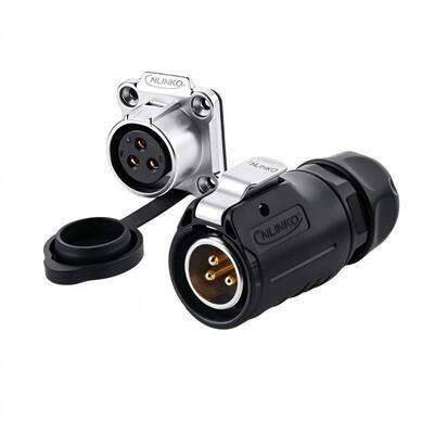 Industrial Waterproof Circular Power Connector | CNLINKO Panel Mount Male Female Circular Connector